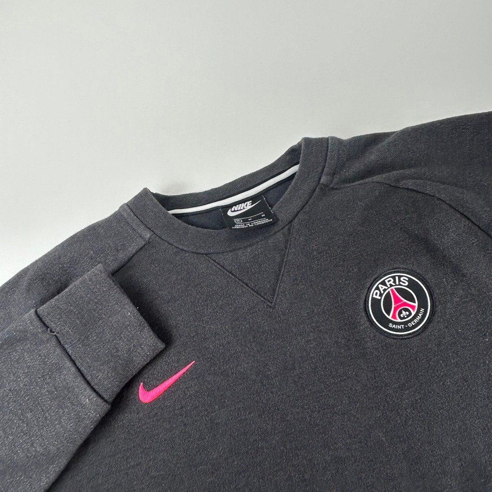 Nike WMNS M Paris Saint-Germain Crewneck Sweatshirt Charcoal Pink Long Sleeve